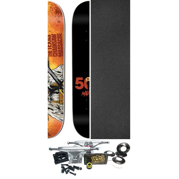 Madrid Skateboards Texas Chainsaw Massacre Homefront Skateboard Deck - 8.5" x 32.5" - Complete Skateboard Bundle